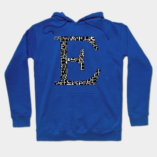 E Filled - Typography Hoodie